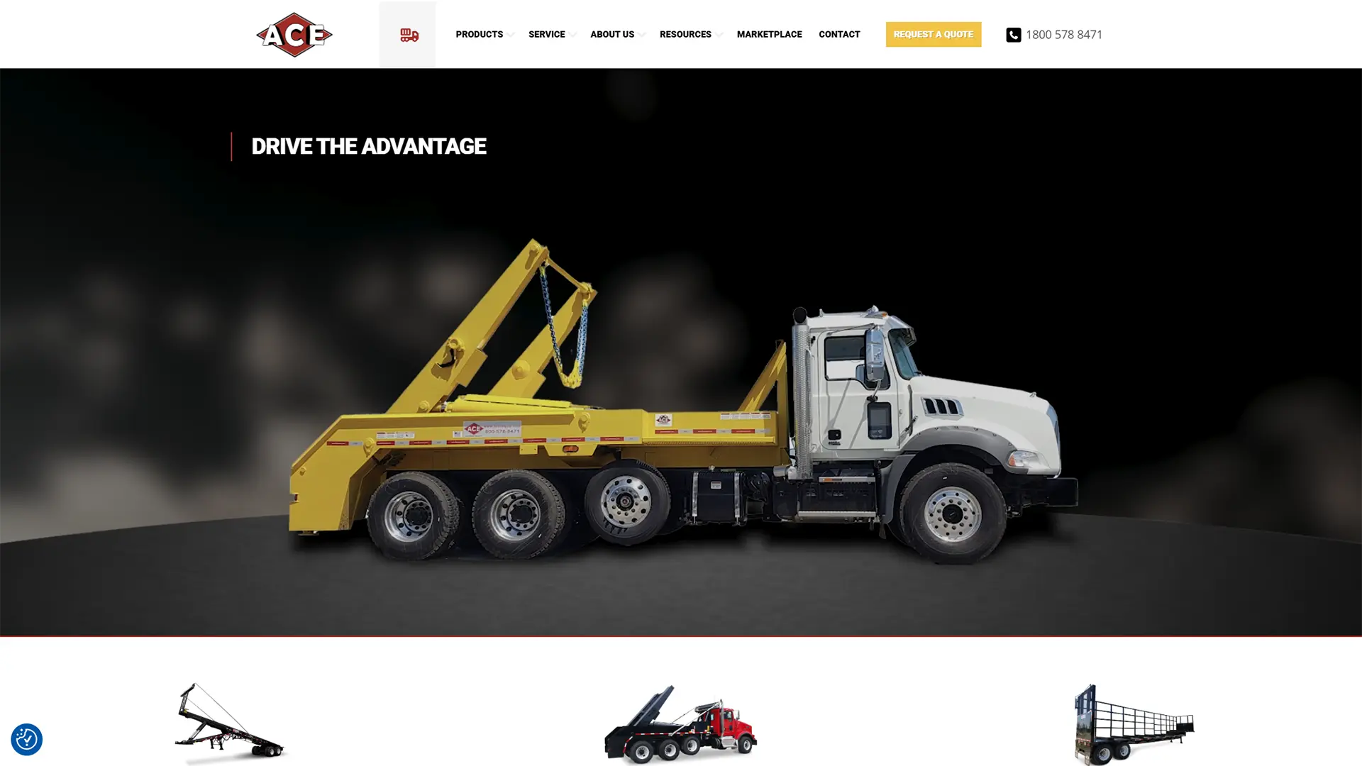 The Ace Advantage website screenshot