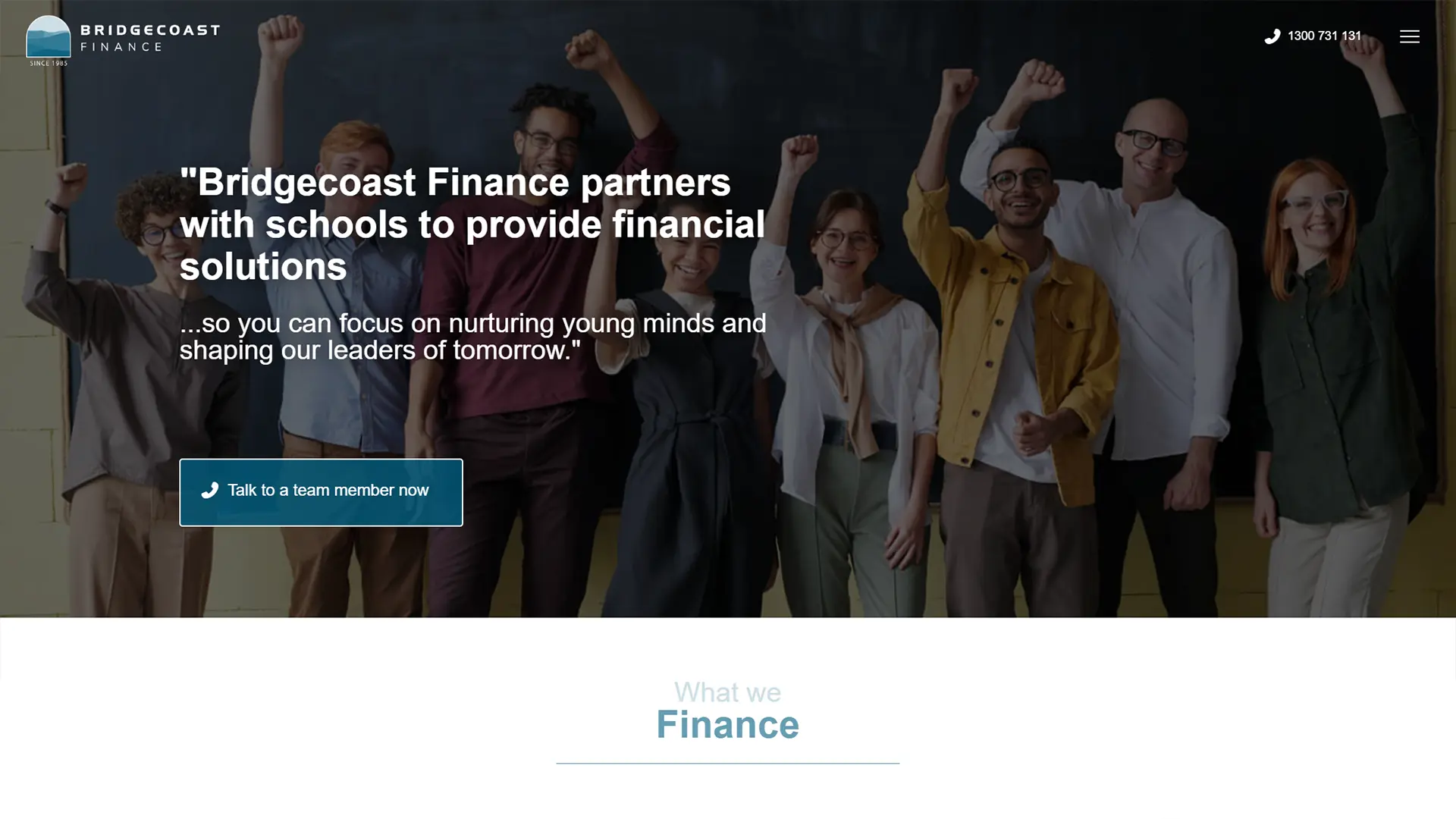 Bridgecoast Finance website screenshot