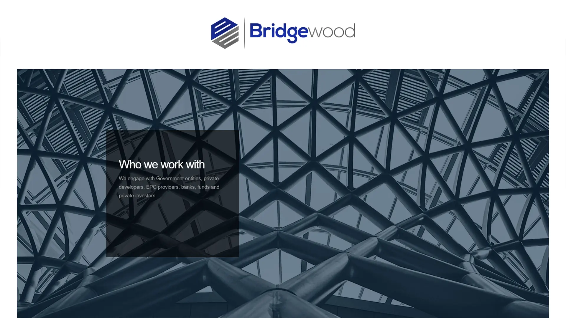 Bridgewood website screenshot