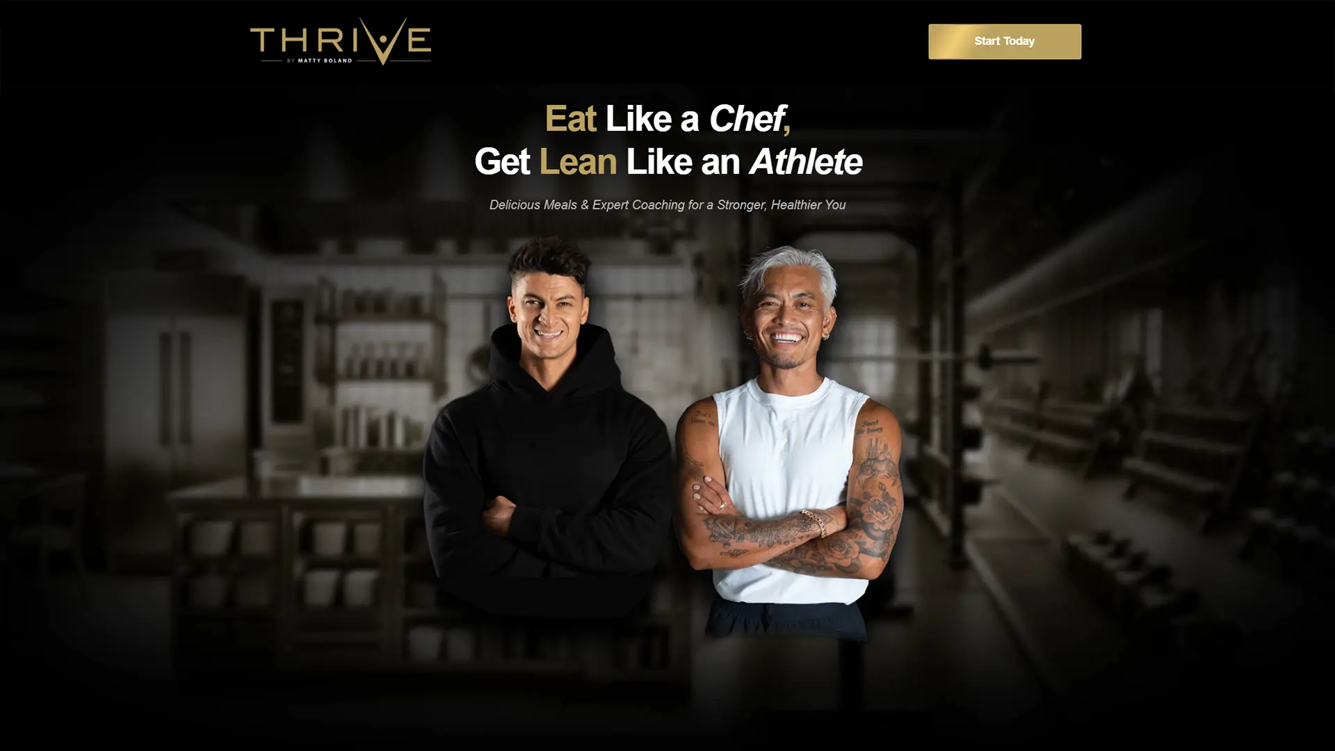 Thrive Coaching HQ website screenshot